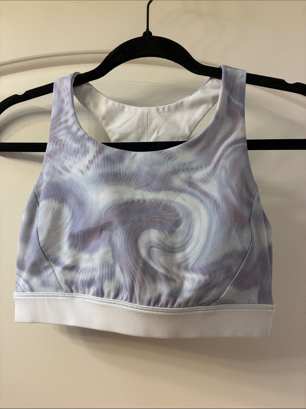 Women's Lavender Swirl Sports Bra - Brand Unspecified
